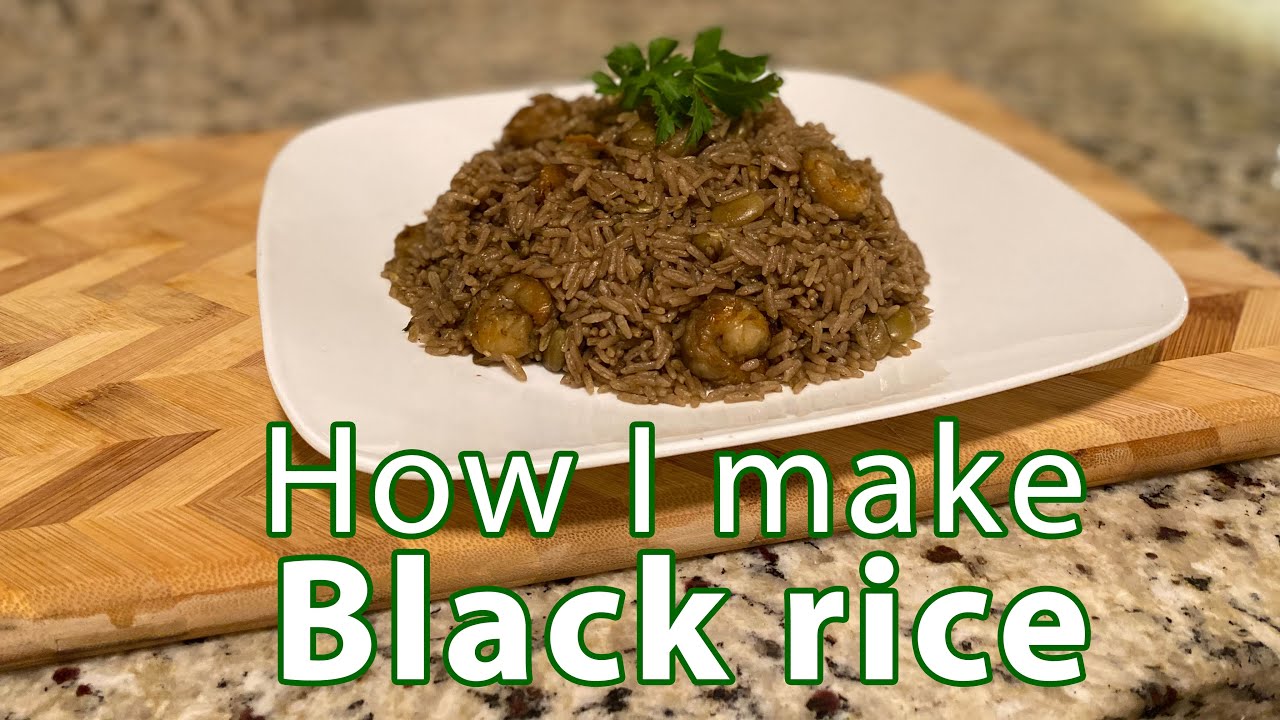 How I Make Haitian Black Rice with Shrimp (Diri ak djon djon)