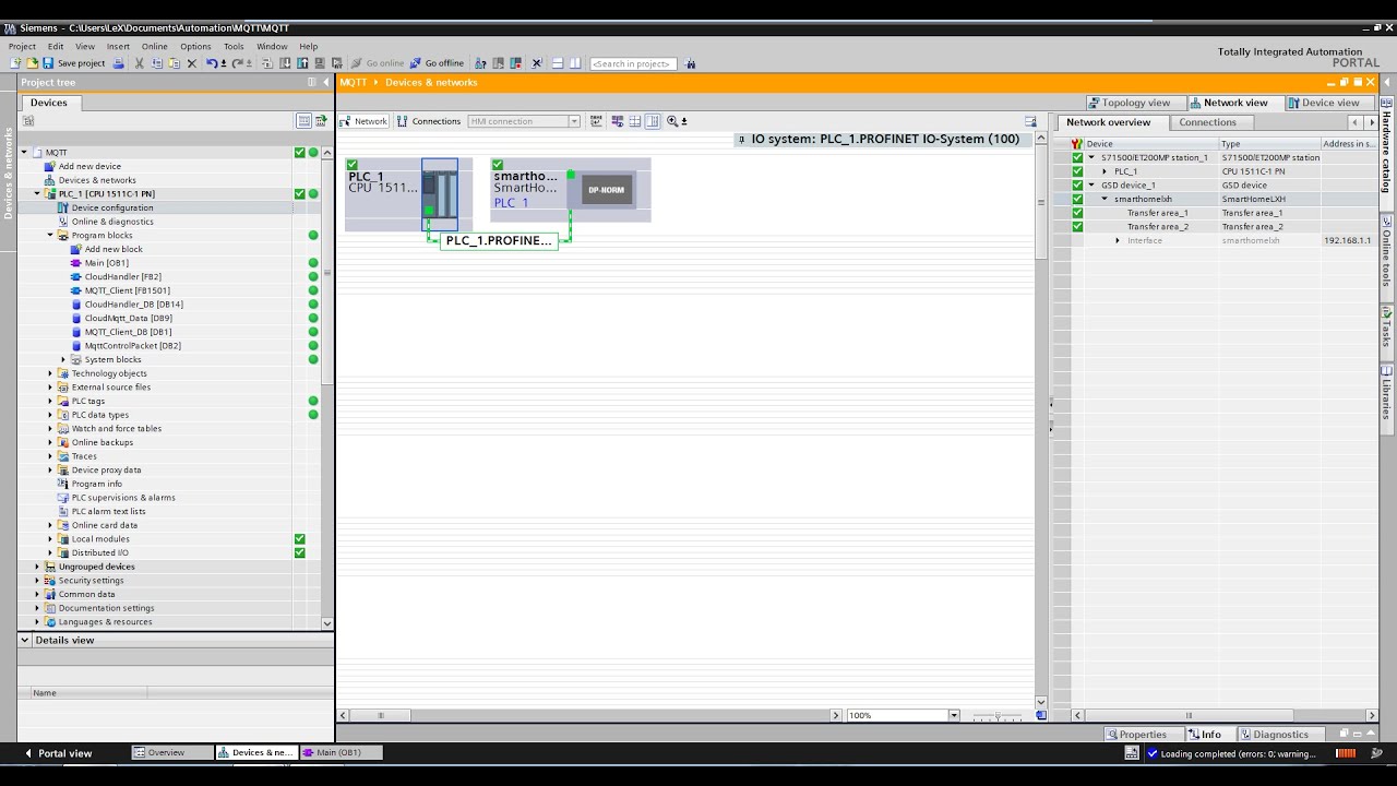 Communication S7 1500 to S7 1200 using I Device