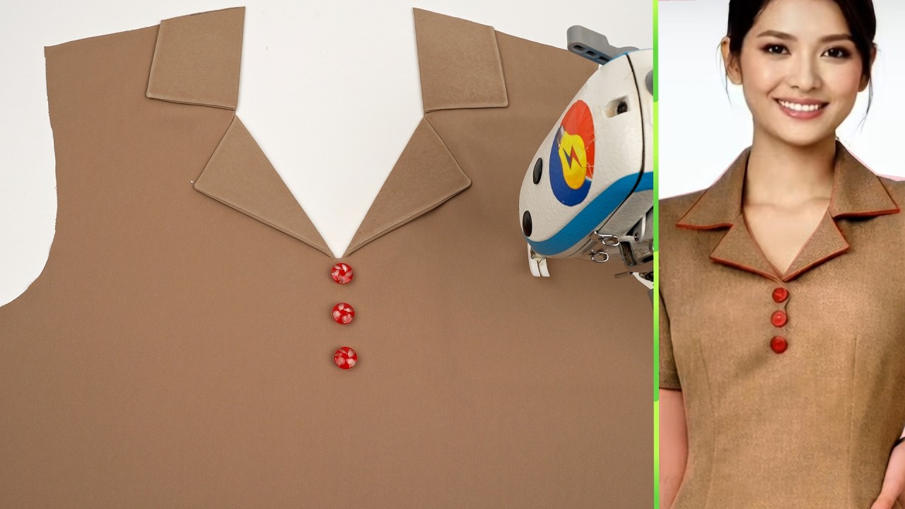 Perfect V-Neck Design Sewing Trick: Complete Cut & Sew Tutorial