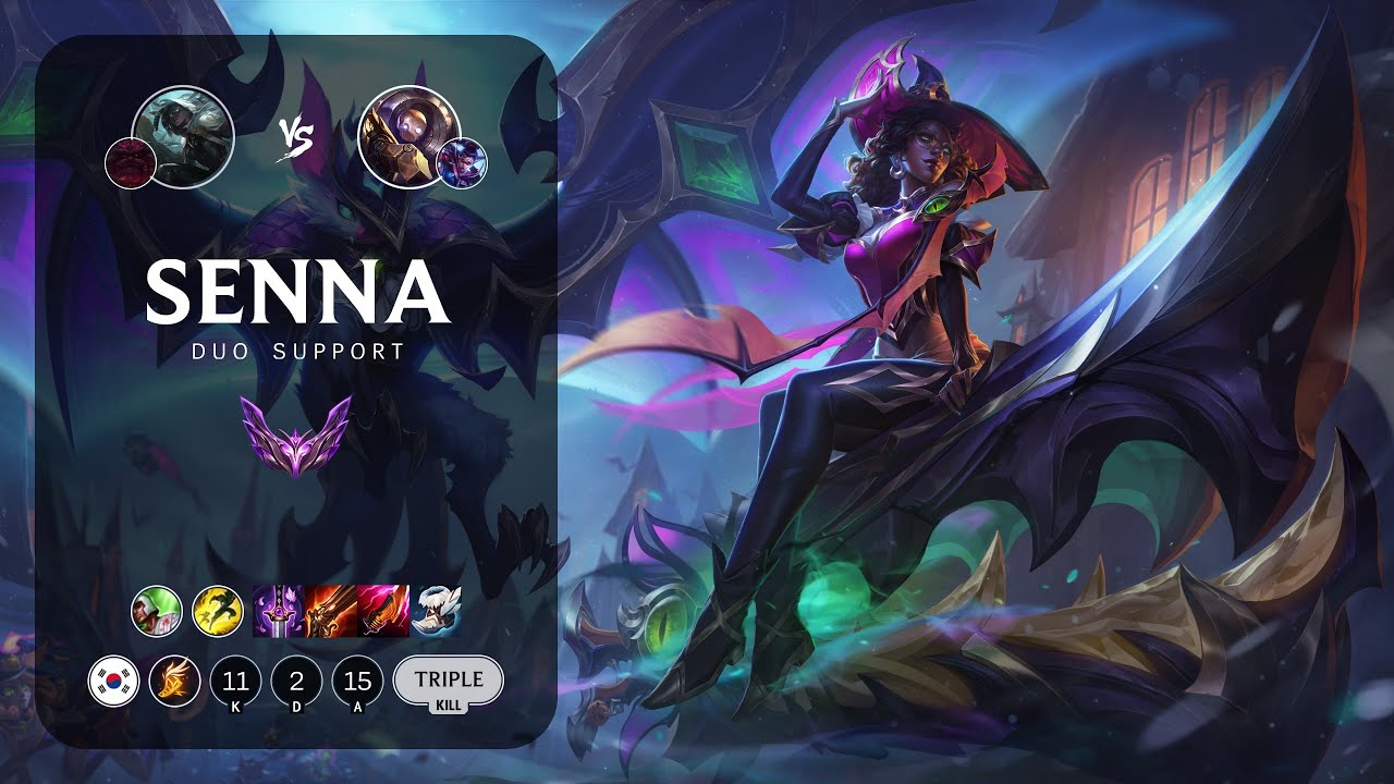 Senna Support vs Blitzcrank - KR Master Patch 14.4