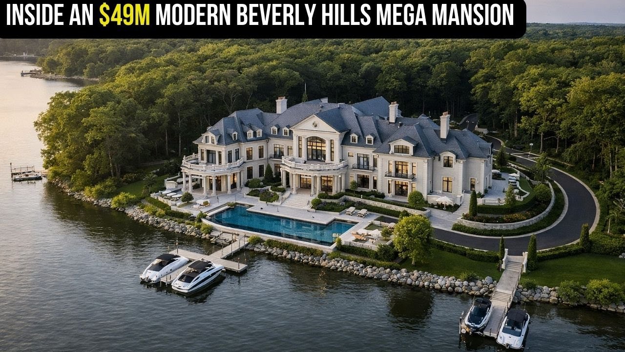 Inside An $49M Modern Beverly Hills Mega Mansion