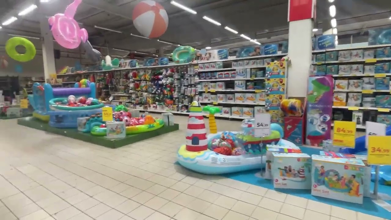 🇵🇹🇵🇹My First Market Portugal Setúbal Auchan #auchan🦜🦜🦜🦜🦜✨☀️35 ° 4k camera