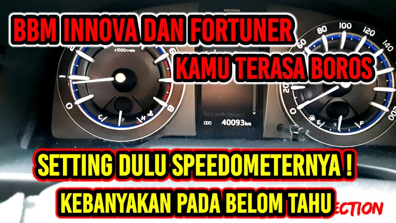 cara mengetahui Bbm Innova boros dengan cara merubah pengaturan dari L/100KM ke KM/L
