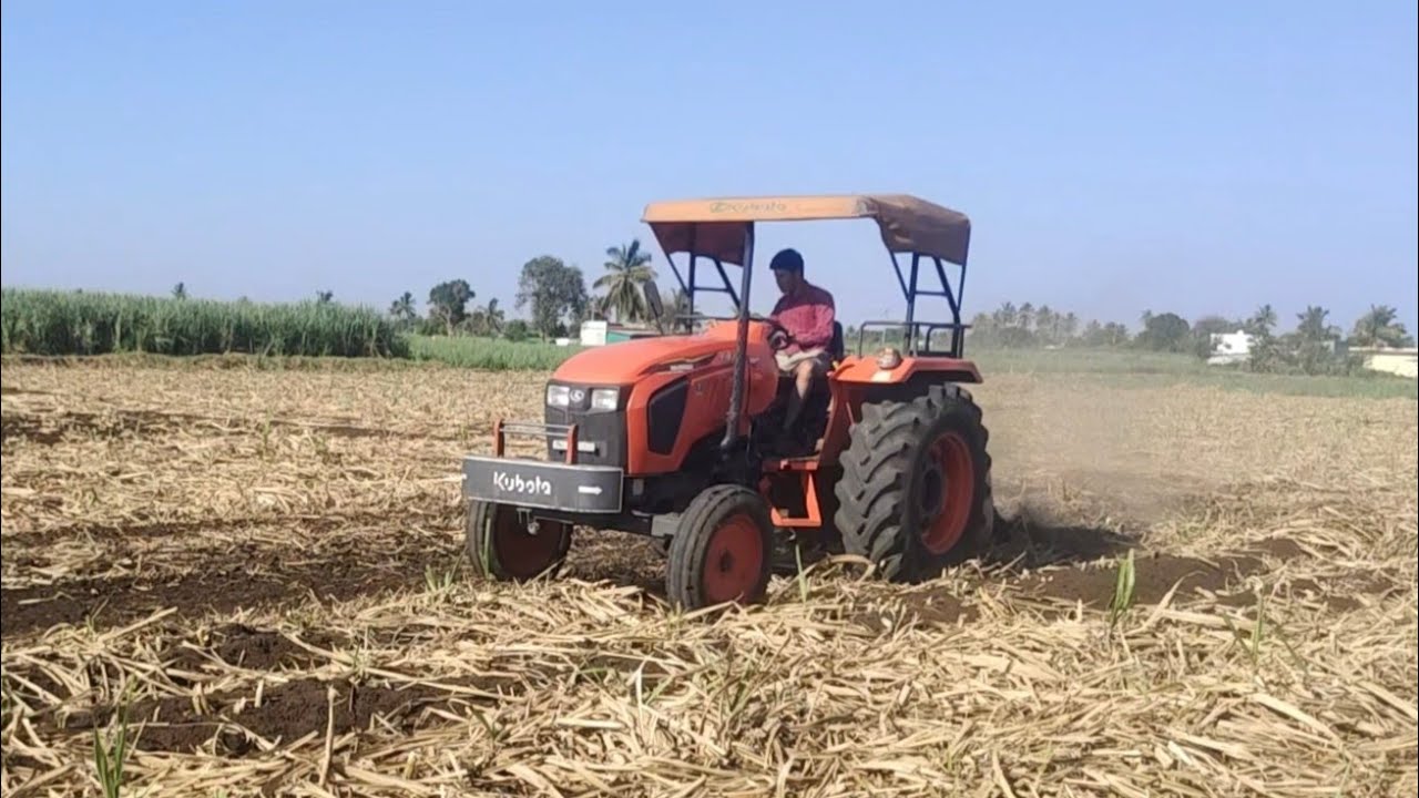 Kubota mu5502 with 4.5 feet  garud rotavator .