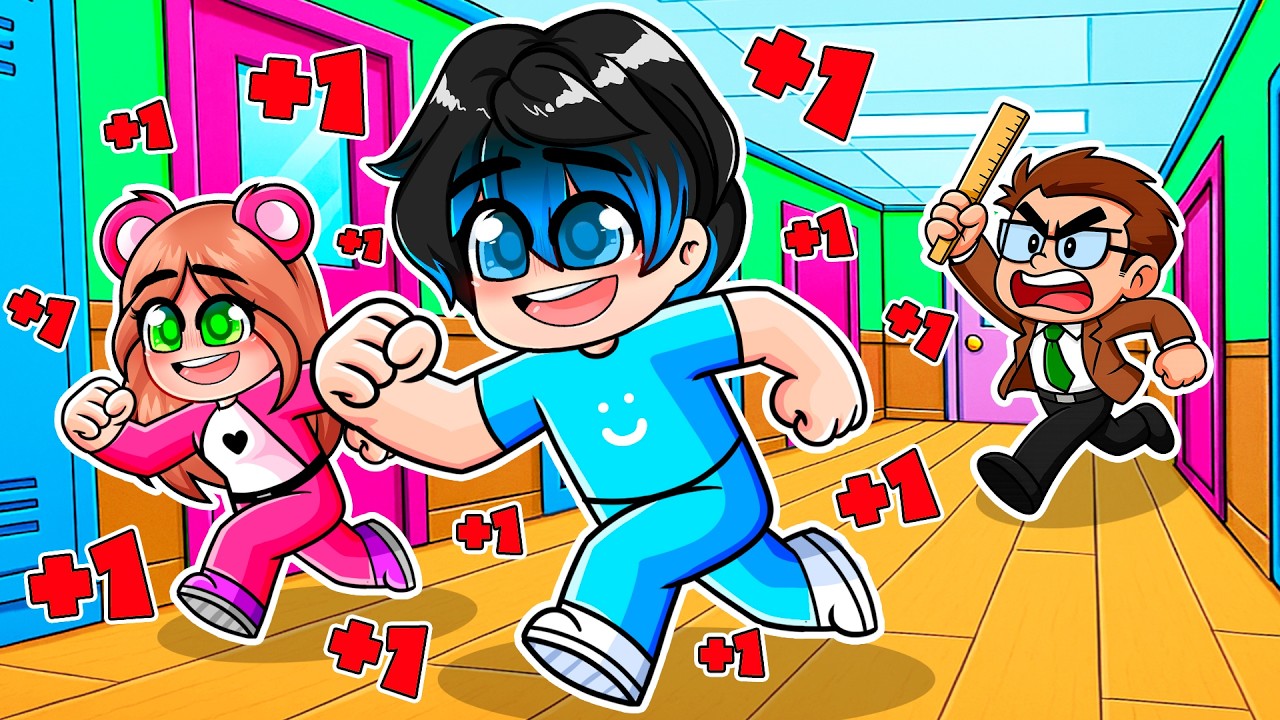 NOS ESCAPAMOS DE LA ESCUELA! 😭 +1 VELOCIDAD CADA SEGUNDO en la ESCUELA de ROBLOX