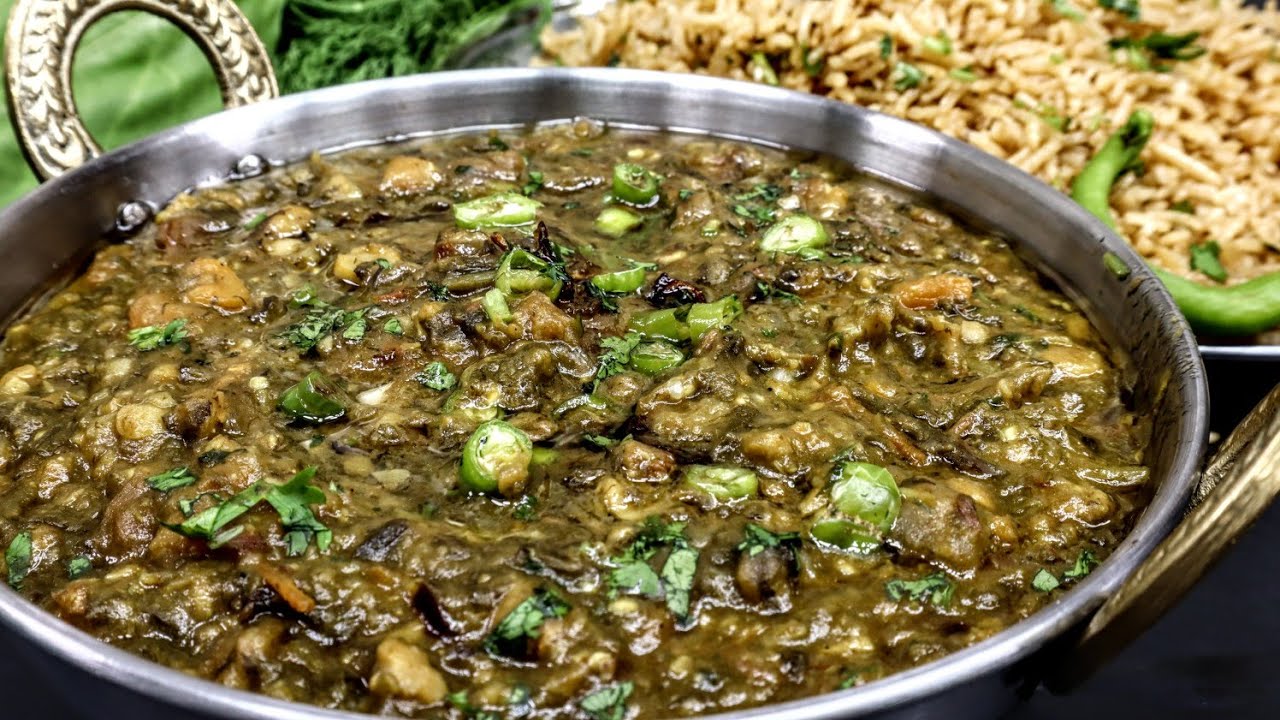 Sai Bhaji - Brown Rice - Bhuga Chawar - सिंधी साई भाजी और ब्राउन - भुगा चावल - Popular Sindhi Dinner