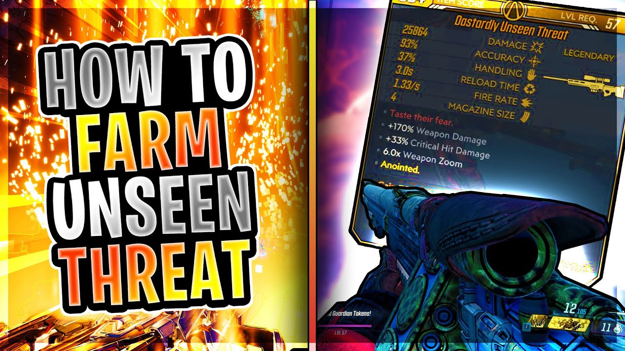 Borderlands 3 │How to FARM The UNSEEN THREAT (Legendary Review)