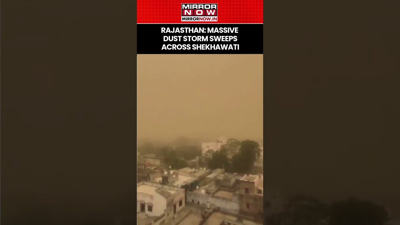 Rajasthan: Massive Dust Storm Sweeps Across Shekhawati, Visibility Drops To Near Zero #shorts