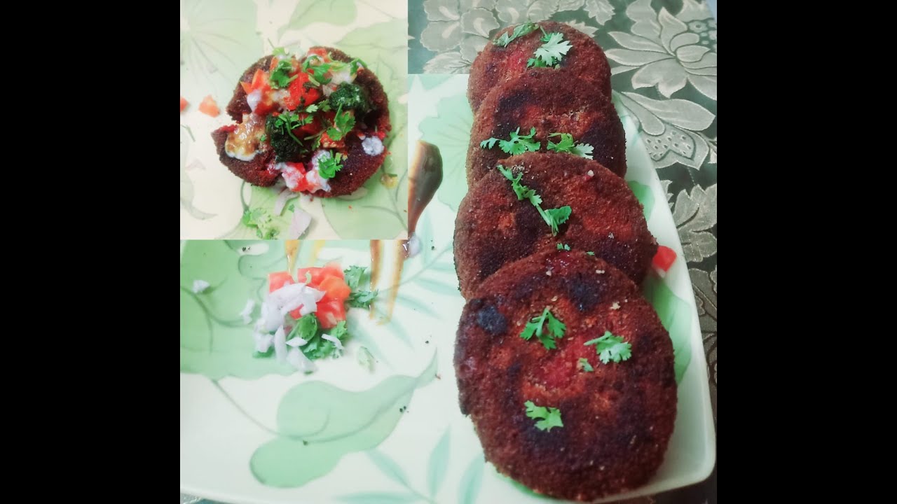 Beetroot cutlet recipe | Beetroot kebab | Beetroot tikki | Beetroot cutlet chaat recipe