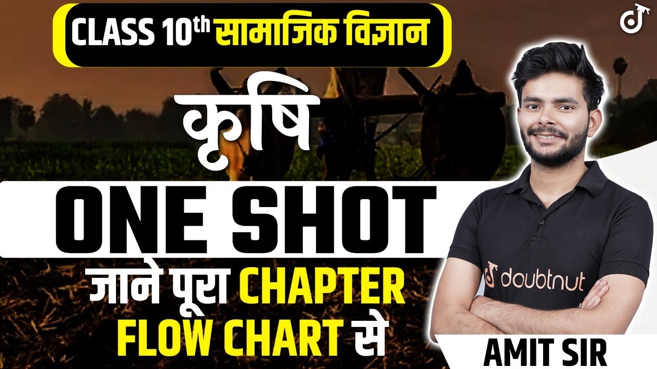 कृषि - One Shot | Jaane Pura Chapter Flow Chart Se | Agriculture One shot | कक्षा -10, भूगोल
