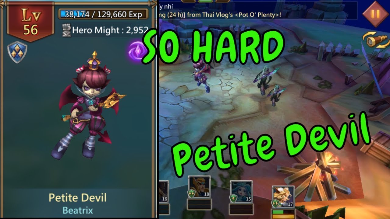 Petite Devil's very strong ,Can't beat Petite Devil - Lords Mobile -  Im1The2Best - NewbieGamer #15