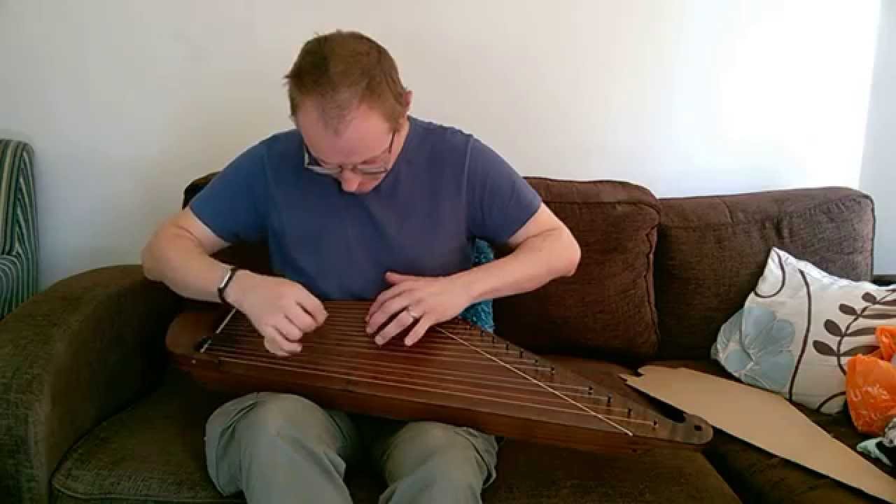 15 String Kantele in American Black Walnut by Michael J King 2015