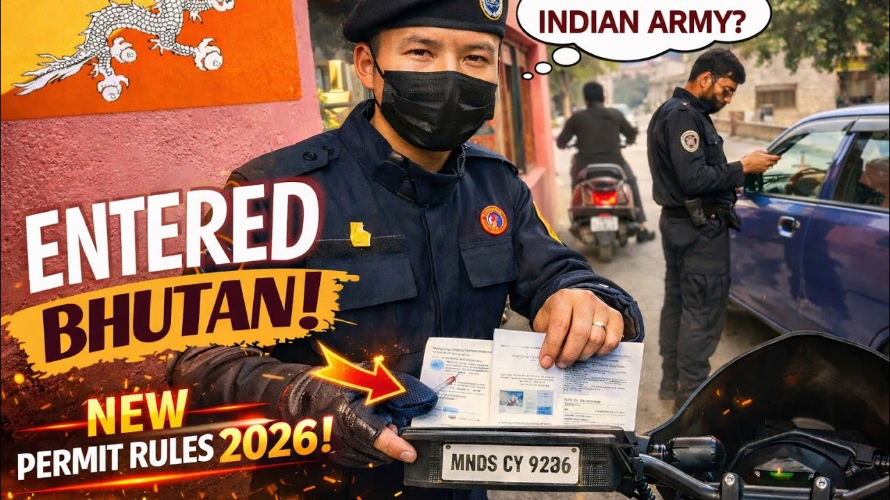 WELCOME TO BHUTAN || INDIA - BHUTAN BORDER || BHUTAN PERMIT 2023 || NORTH EAST RIDE EPISODE 6