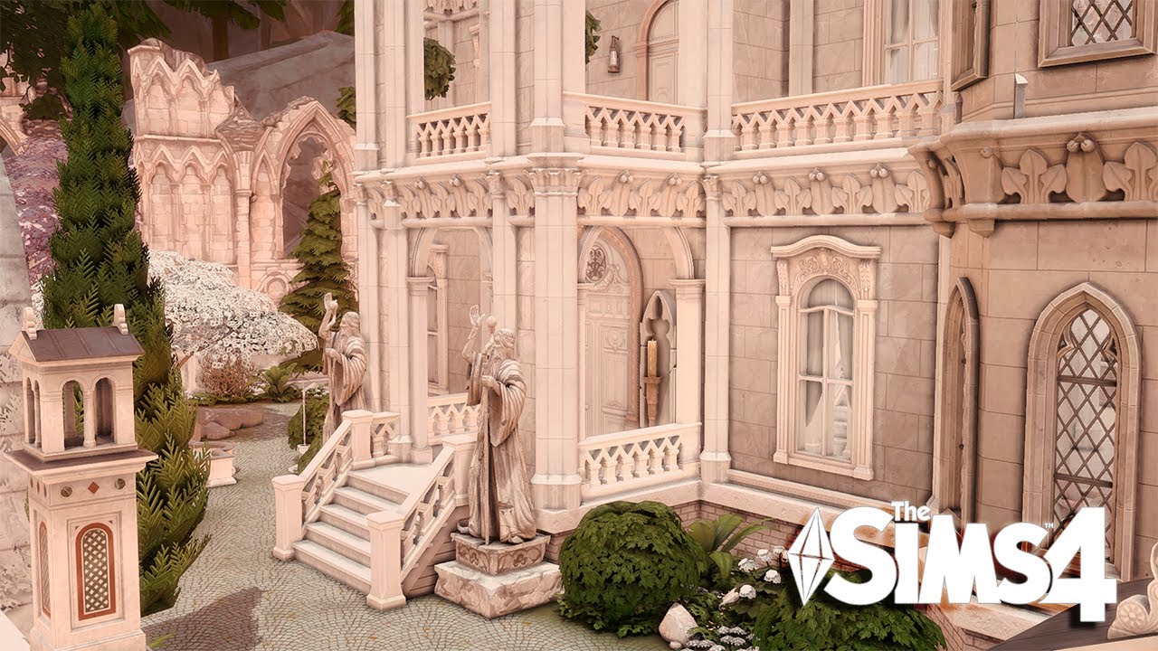 ЗАЧАРОВАННАЯ БЕЛАЯ АКАДЕМИЯ II The Sims 4 Скоростная сборка II
