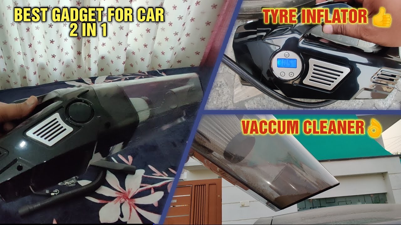 Best 2 In 1 Gadget For Car | Texum Vaccum Cleaner & Tyre Inflator-TVC-A300