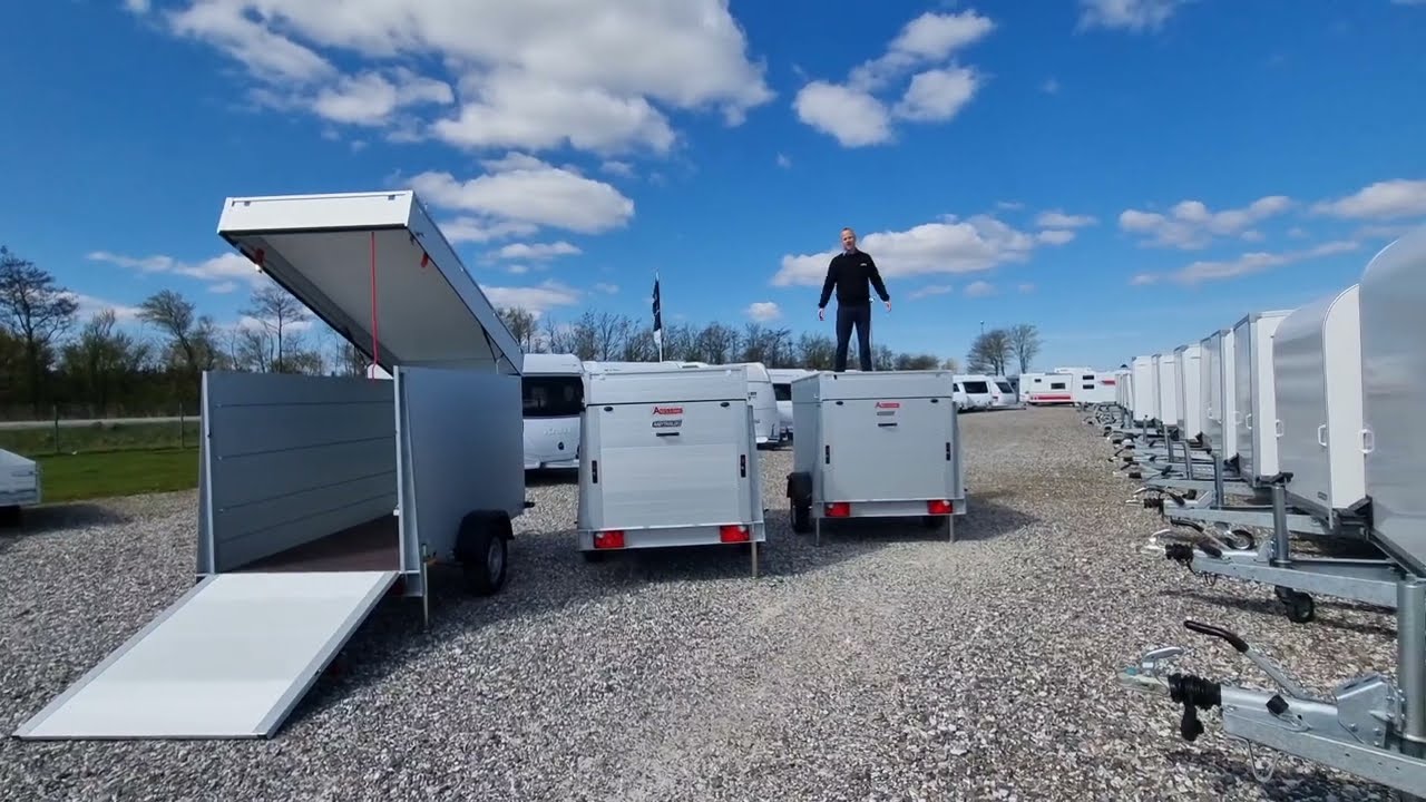 Anssems Handy Carcotrailer i flere størrelser og modeller, lavet i aluminium