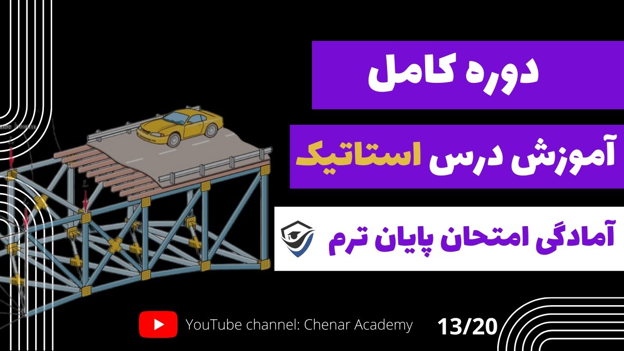 پیدا کردن مرکز سطح - استاتیک - همراه درسنامه - 13/20