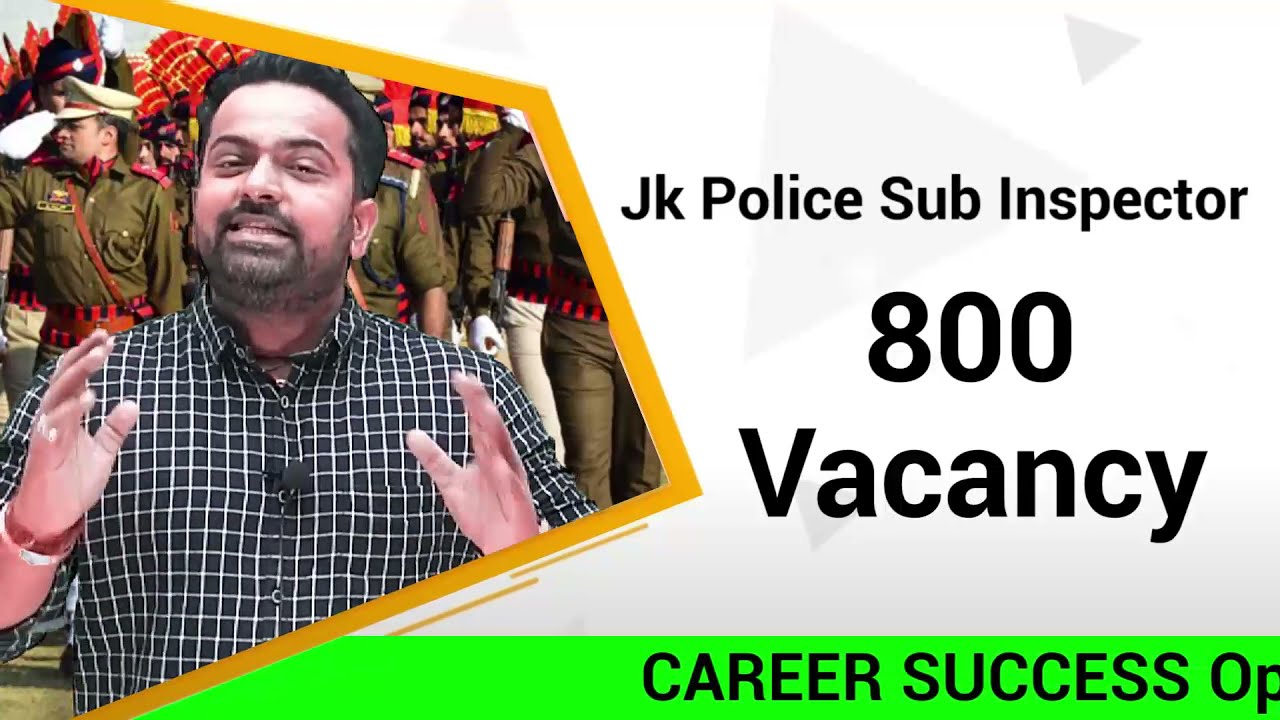 JKP Sub Inspector Recruitment 2021 | JKSSB SI Classes in Jammu | Join Fresh Batch for Sub Inspector