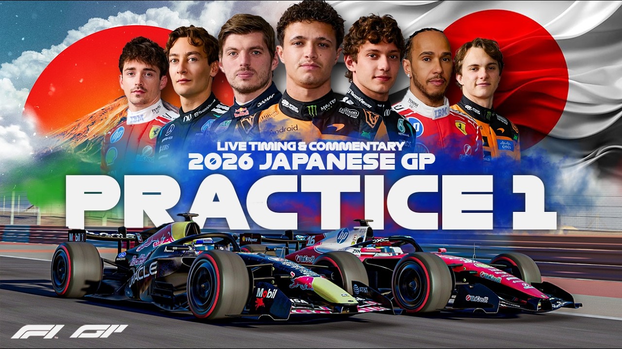 LIVE | F1 - 2026 Japanese GP | Practice 1 | Formula 1 Timing & Commentary | Simulation Footage