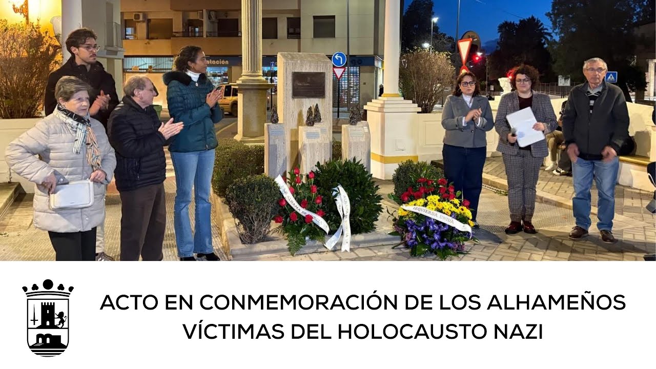 Acto en conmemoración de los alhameños víctimas del holocausto nazi