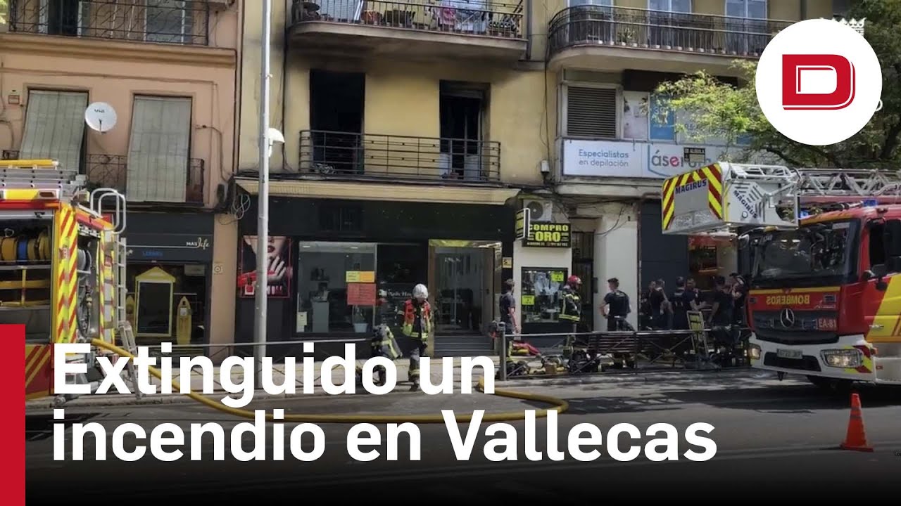Extinguido un incendio sin heridos en una vivienda de Puente de Vallecas (Madrid)