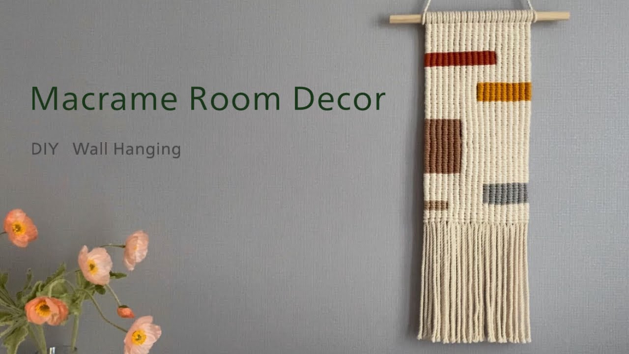 DIY Macrame Wall Hanging│마크라메 월행잉