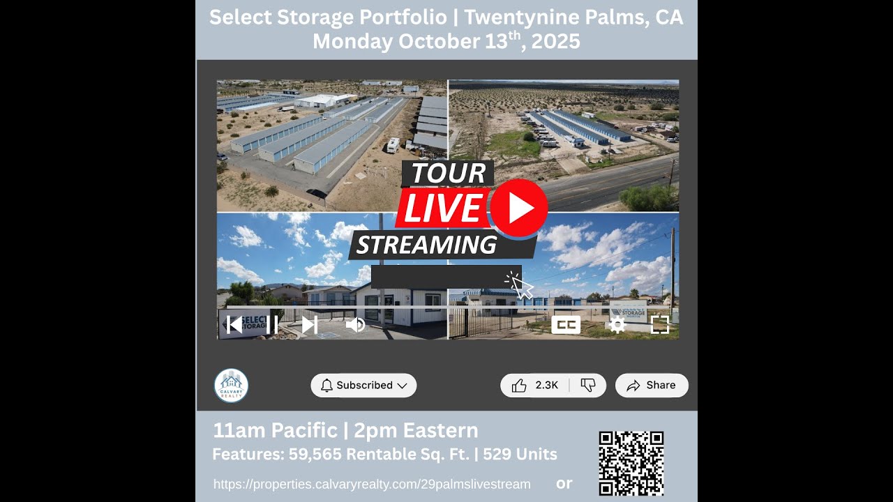 Live Stream Property Tour - Select Storages - 29 Palms, CA
