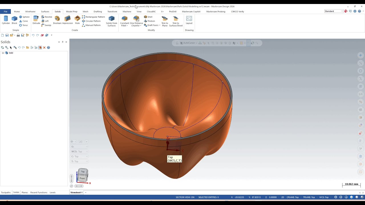 3D Modelling with Mastercam_ex12