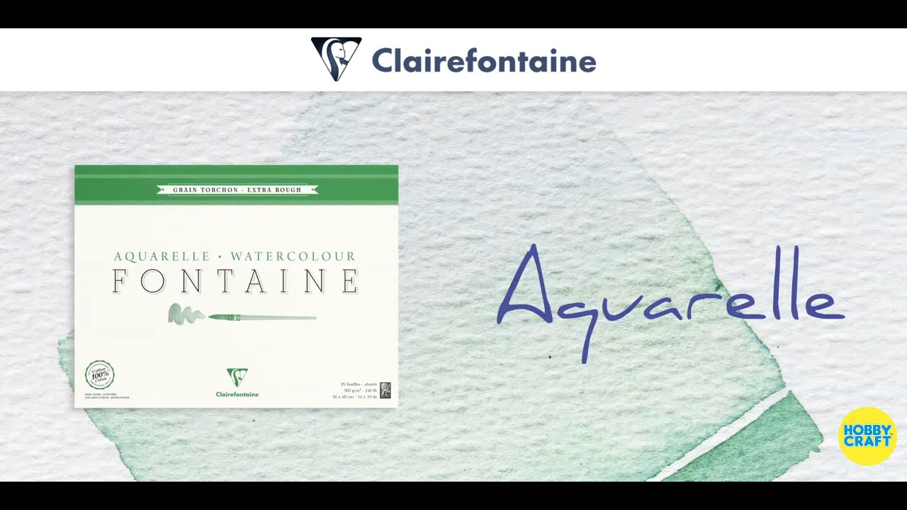 Exploring the Beauty of | Clairefontaine | Extra Rough | 300gsm | Watercolour Paper |
