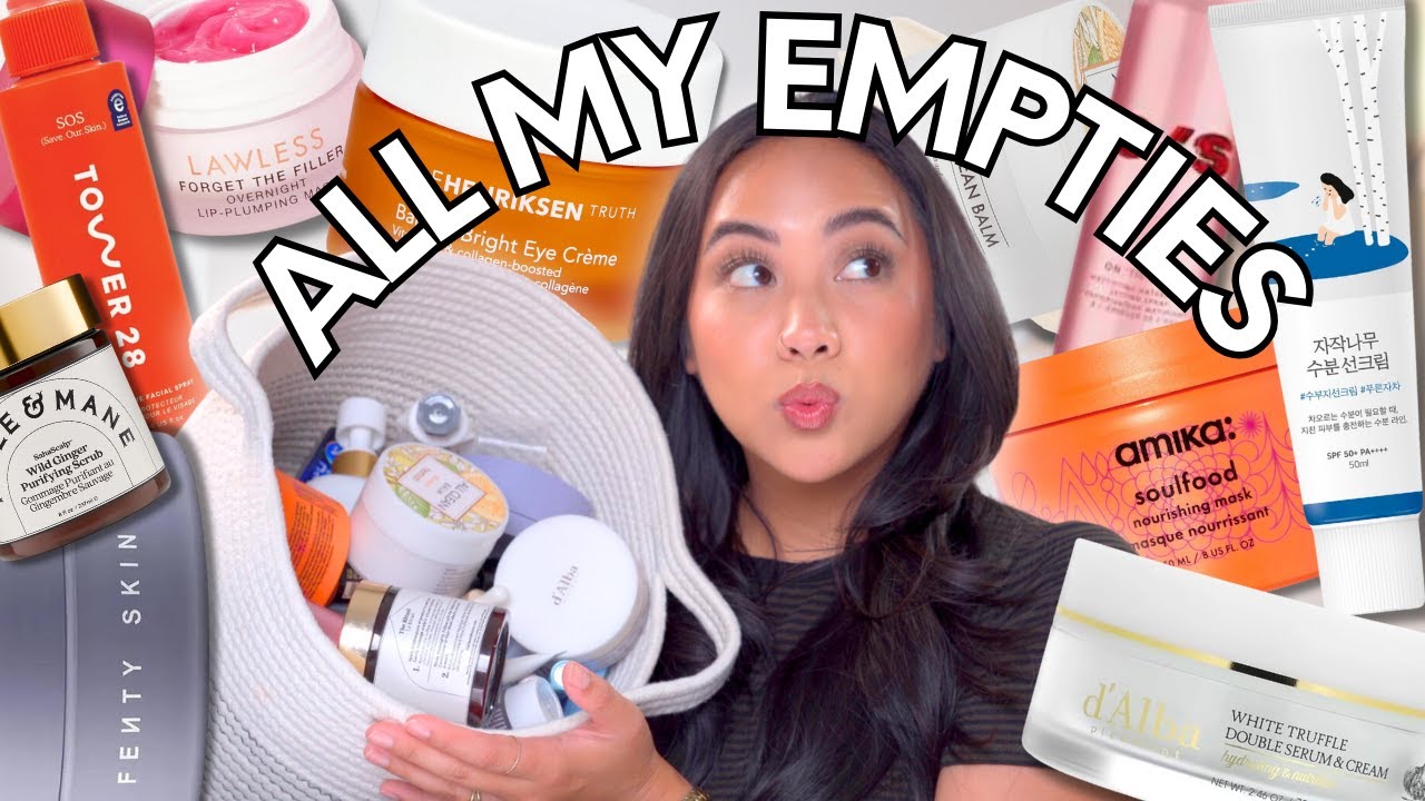 All the makeup and skincare I've used up | 3 months of empties!