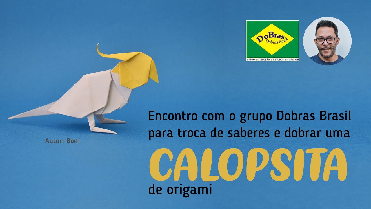 Encontro com o grupo Dobras Brasil para troca de saberes e dobrar uma Calopsita de origami