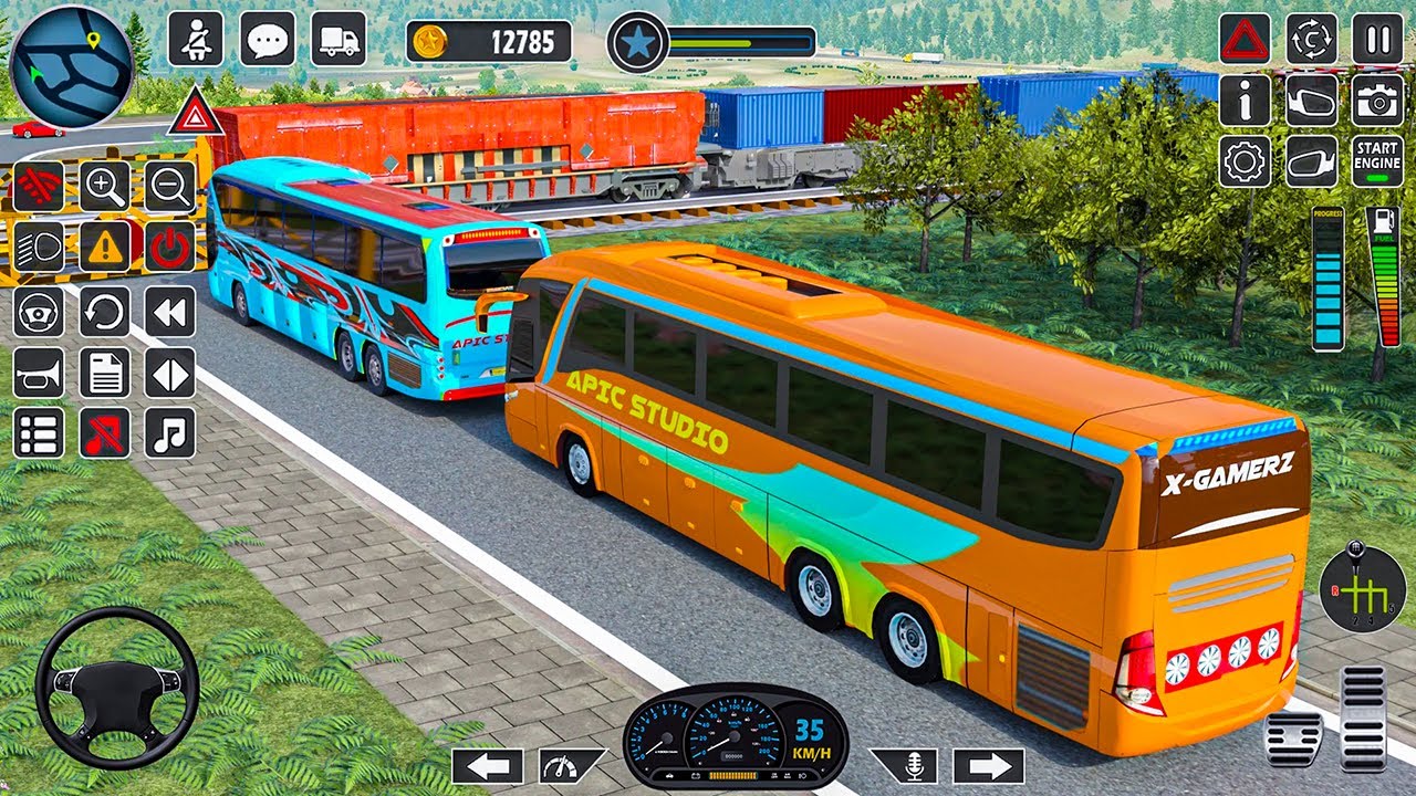 American City Coach Bus Driving Master Gameplay