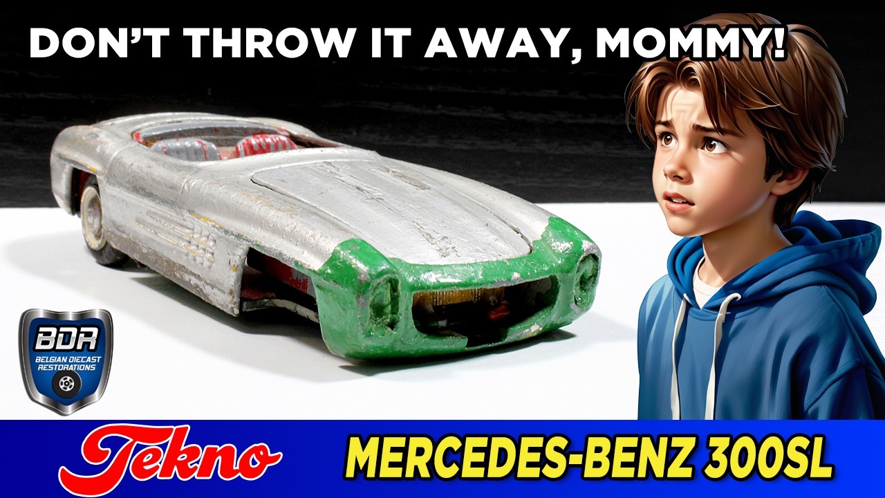 A Danish German - Tekno – n°924 Mercedes-Benz 300SL Roadster Diecast Restoration
