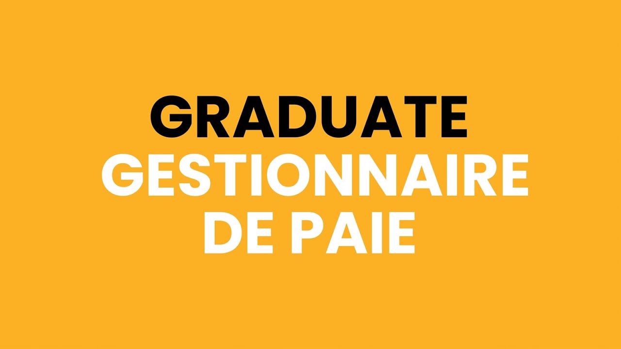 Graduate Gestionnaire de Paie