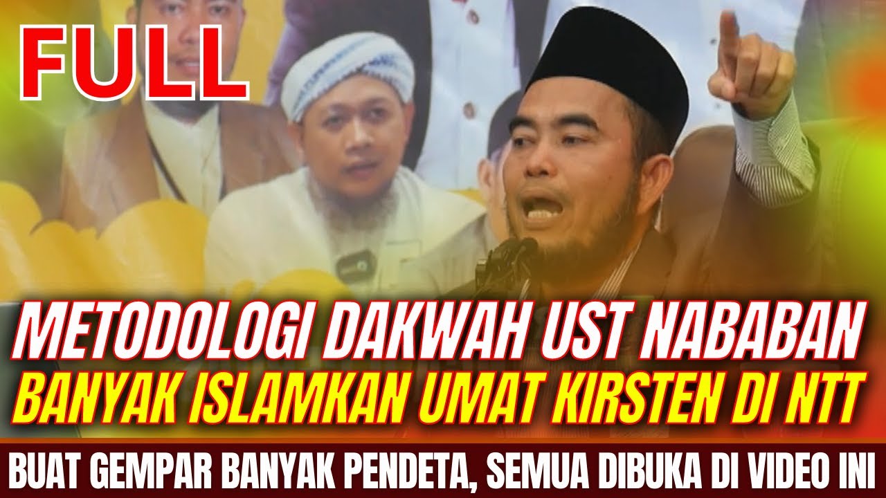 [FULL] GEMPAR !! PARA PENDETA AKHIRNYA MARAH, BANYAK UMATNYA JADI MUALAF KARENA DAKWAH UST NABABAN