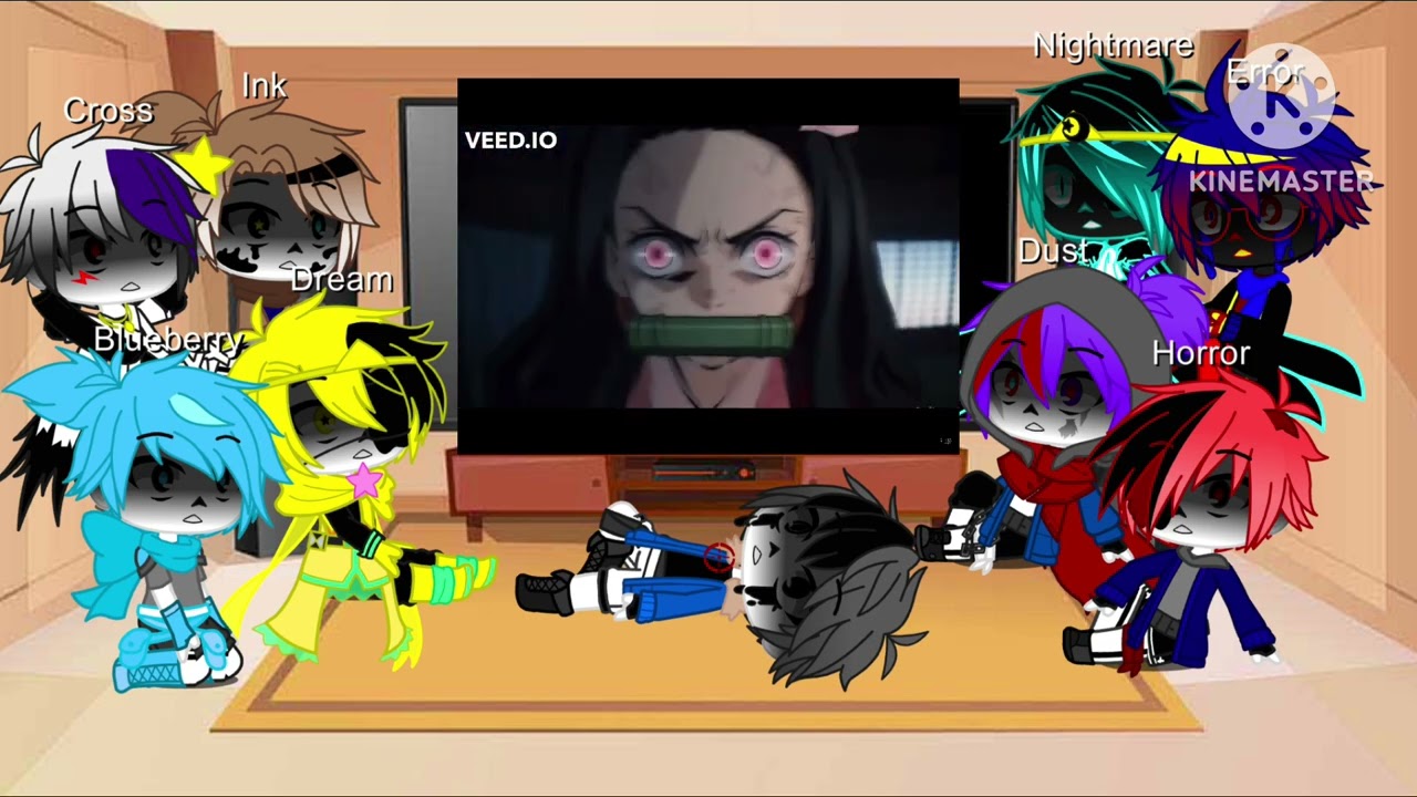 Star sanses and Bad Sanses react to Nezuko Kamado  ||GC||