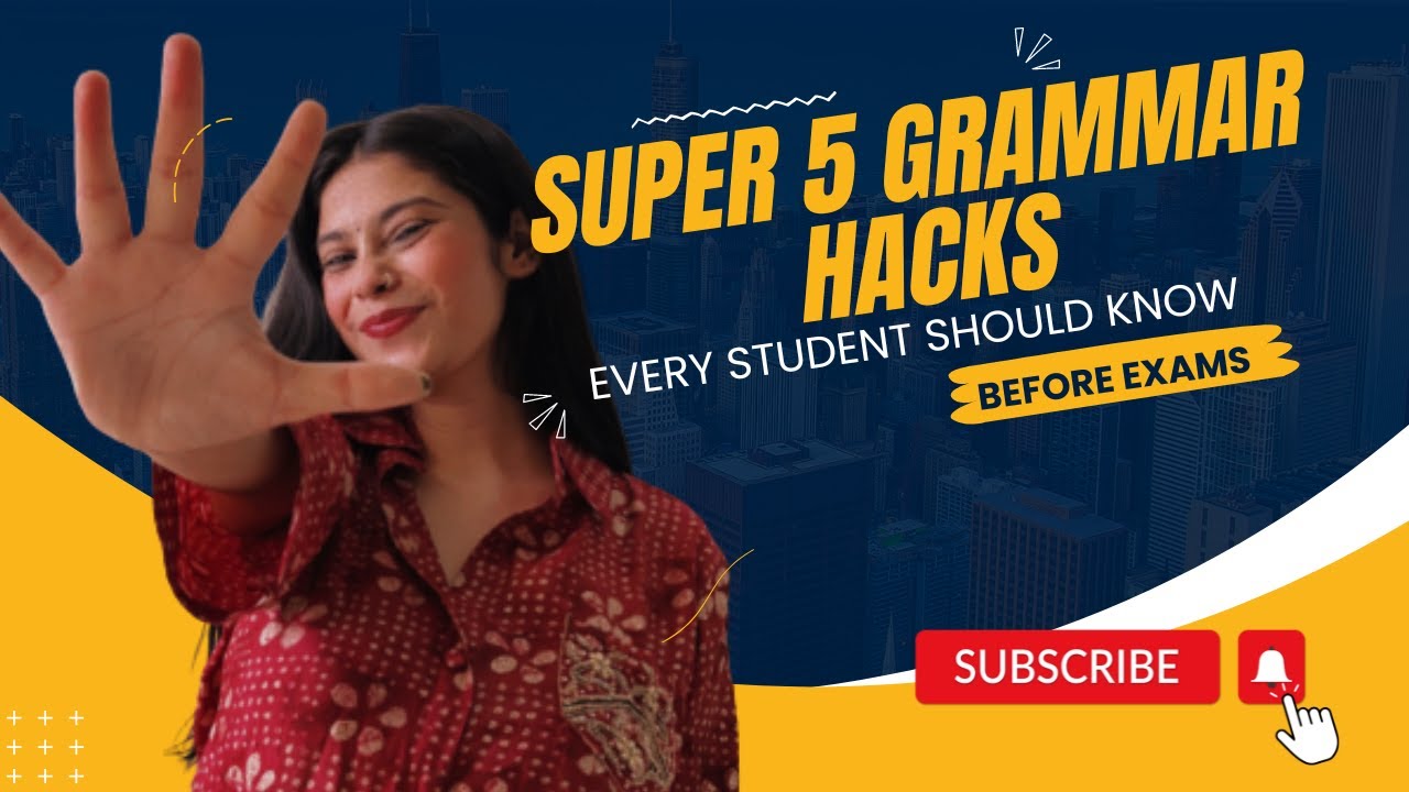 SUPER 5 HACKS 🔥| English Grammar | Every Student Should Know Before Exam | by Taniya Ma'am