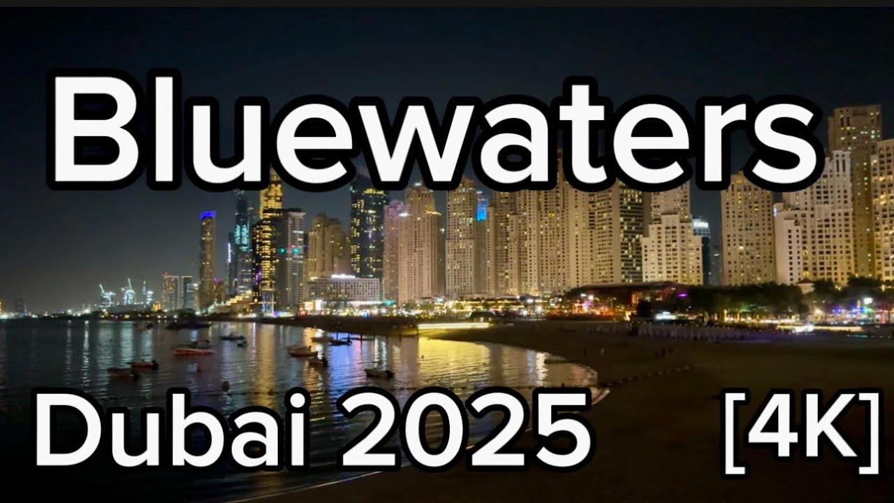 Dubai 🇦🇪 [4K] Bluewaters, Walking Tour, United Arab Emirates
