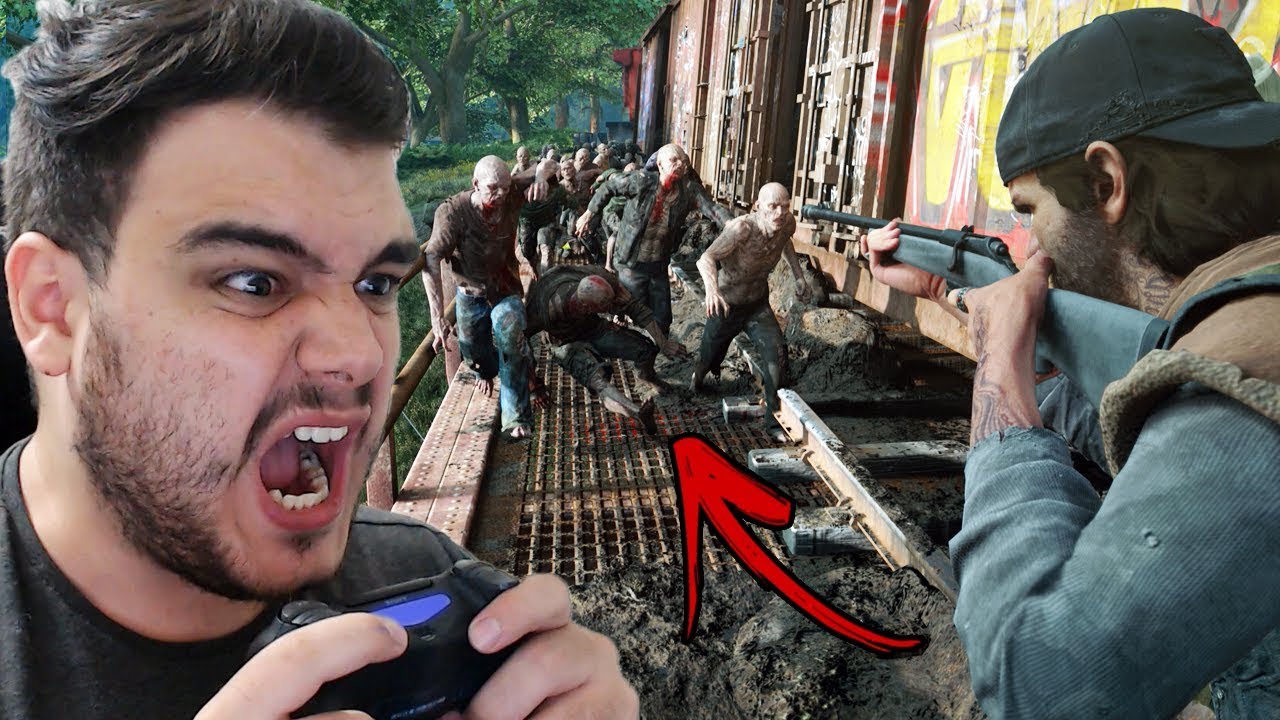 DAYS GONE - GAMEPLAY ENFRENTANDO UMA HORDA DE ZUMBIS GIGANTESCA!