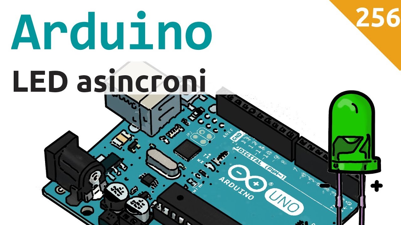 Far lampeggiare due led indipendenti con Arduino - Video 256