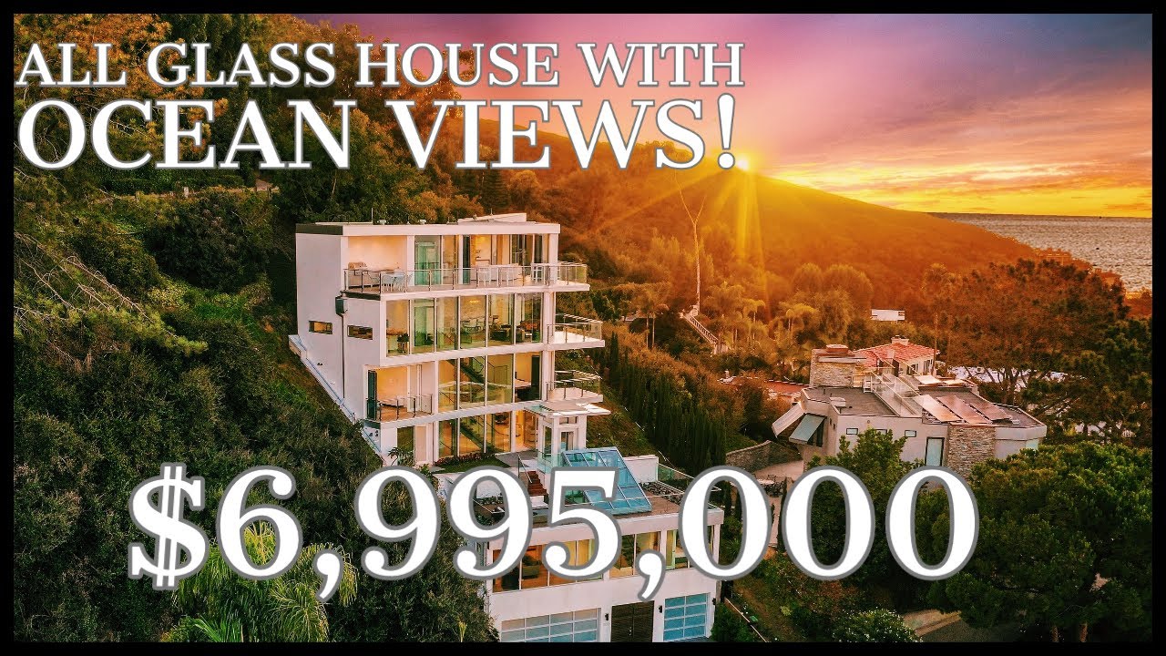 Glass floors!!! $6,995,000 7 story, ALL GLASS mansion with OCEAN VIEWS! (Hills of La Jolla)