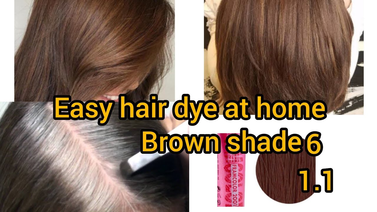 Brown hair colour Framesi shade 6 || Best Grey hair dye  || Asian most favourite shade