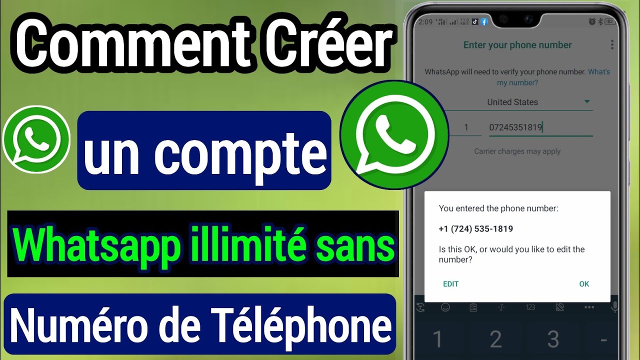 Comment utiliser WhatsApp sans numéro de téléphone | comment Créer Whatsapp sans numéro de téléphone