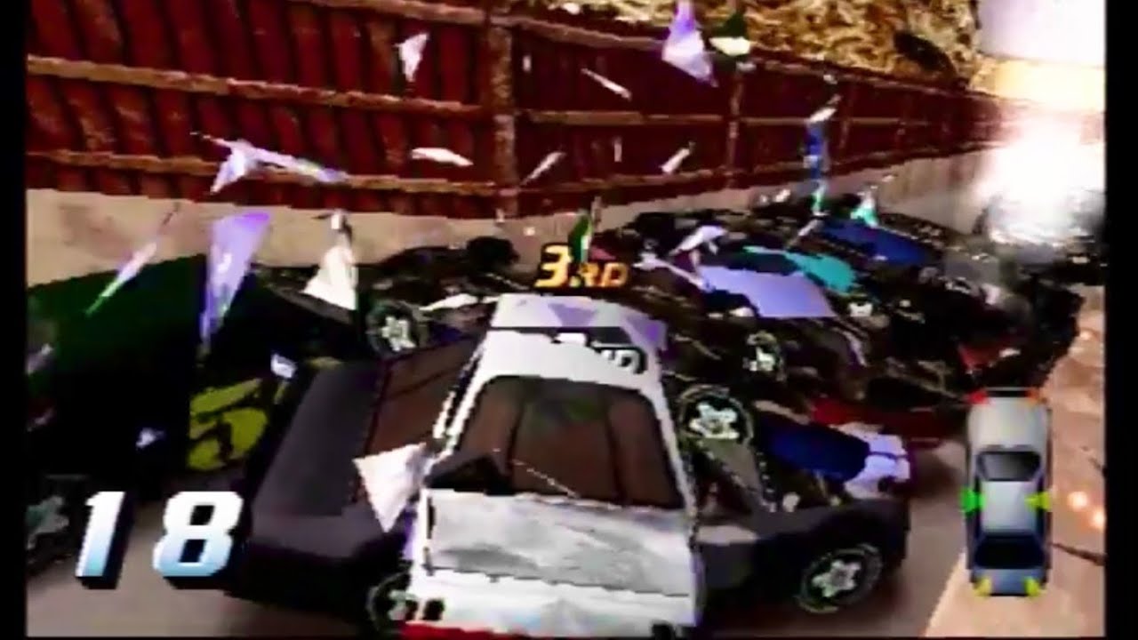 Destruction Derby 2 all cars DNF デストラクションダービー2 全車破壊 CHALK CANYON編