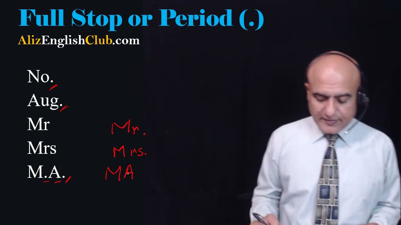 Punctuations | English Punctuation Marks | Use of Full  Stop