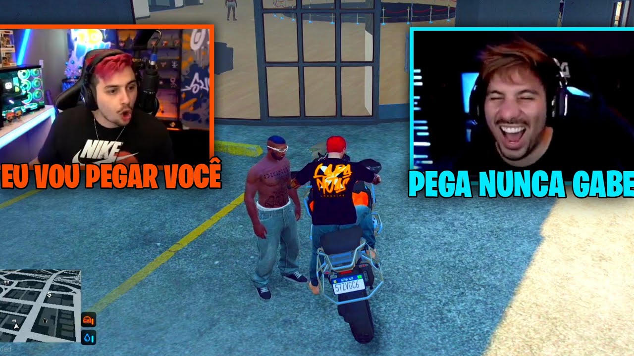CJ ROUBOU A MOTO DO GABE !!!
