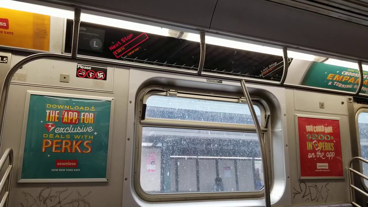 MTA NYC Subway: On Board Canarsie Bound R160 (L) Train From Broadway Junction to Rockaway Parkway