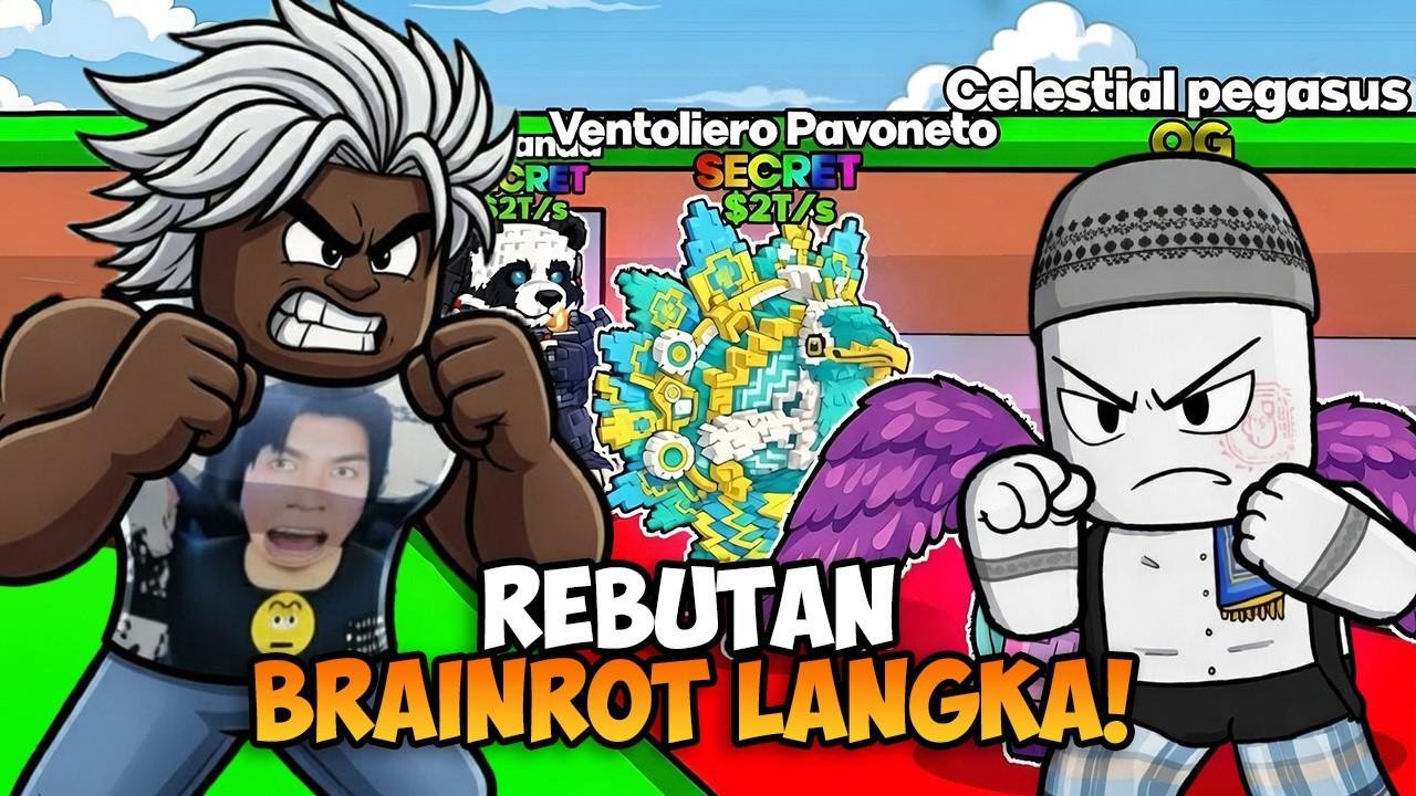 Aku MELAWAN Aspa di Steal a Brainrot demi Brainrot LANGKA! Aspa Sampe NANGIS