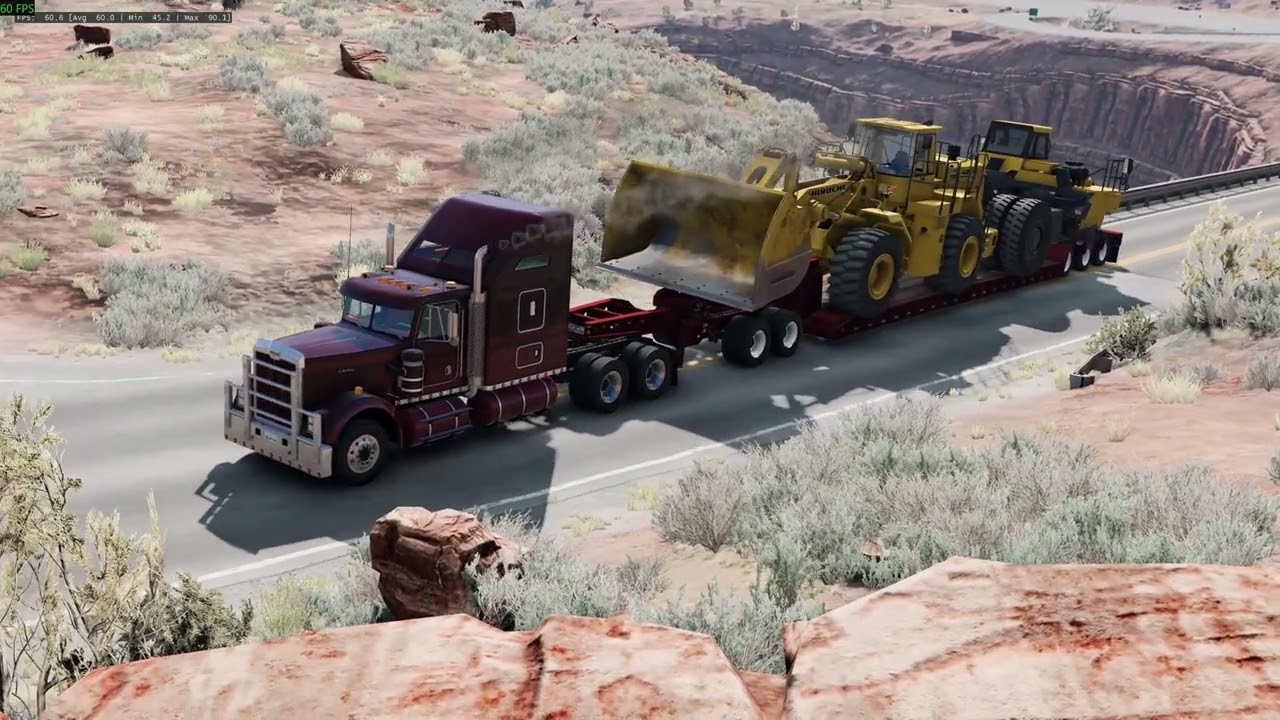 BeamNG Lowboy Utah Loop - Mod development Teaser