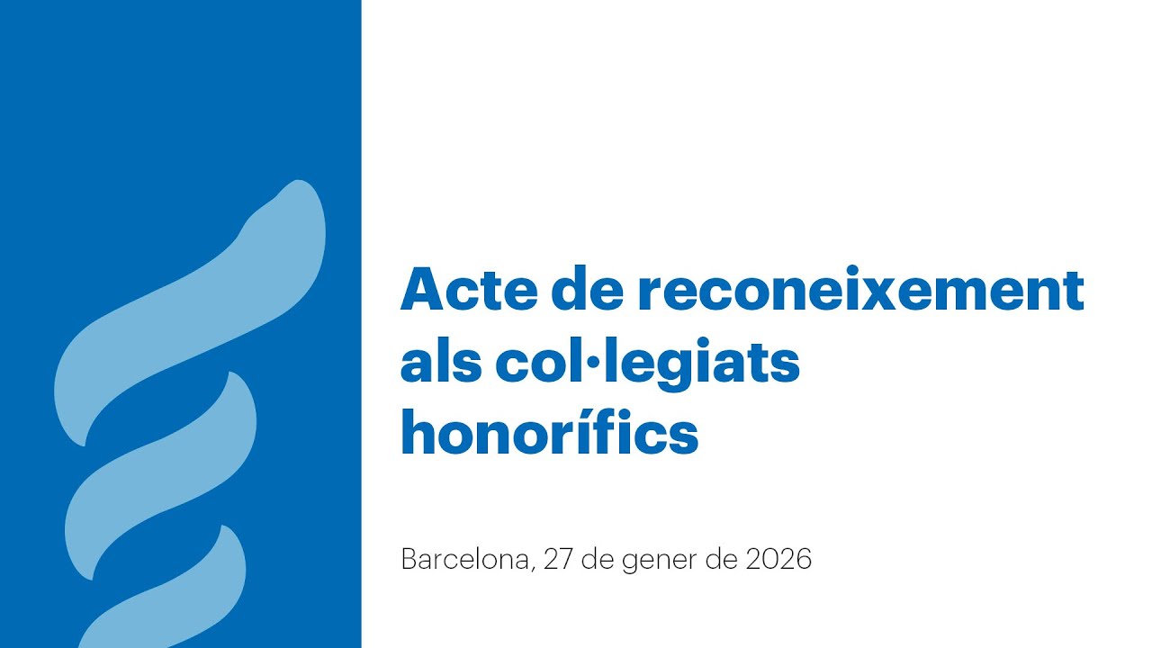 Homenatge als Col·legiats Honorífics 2026 (Primera edició)